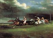 Theodore Gericault The Derby at epson oil painting on canvas